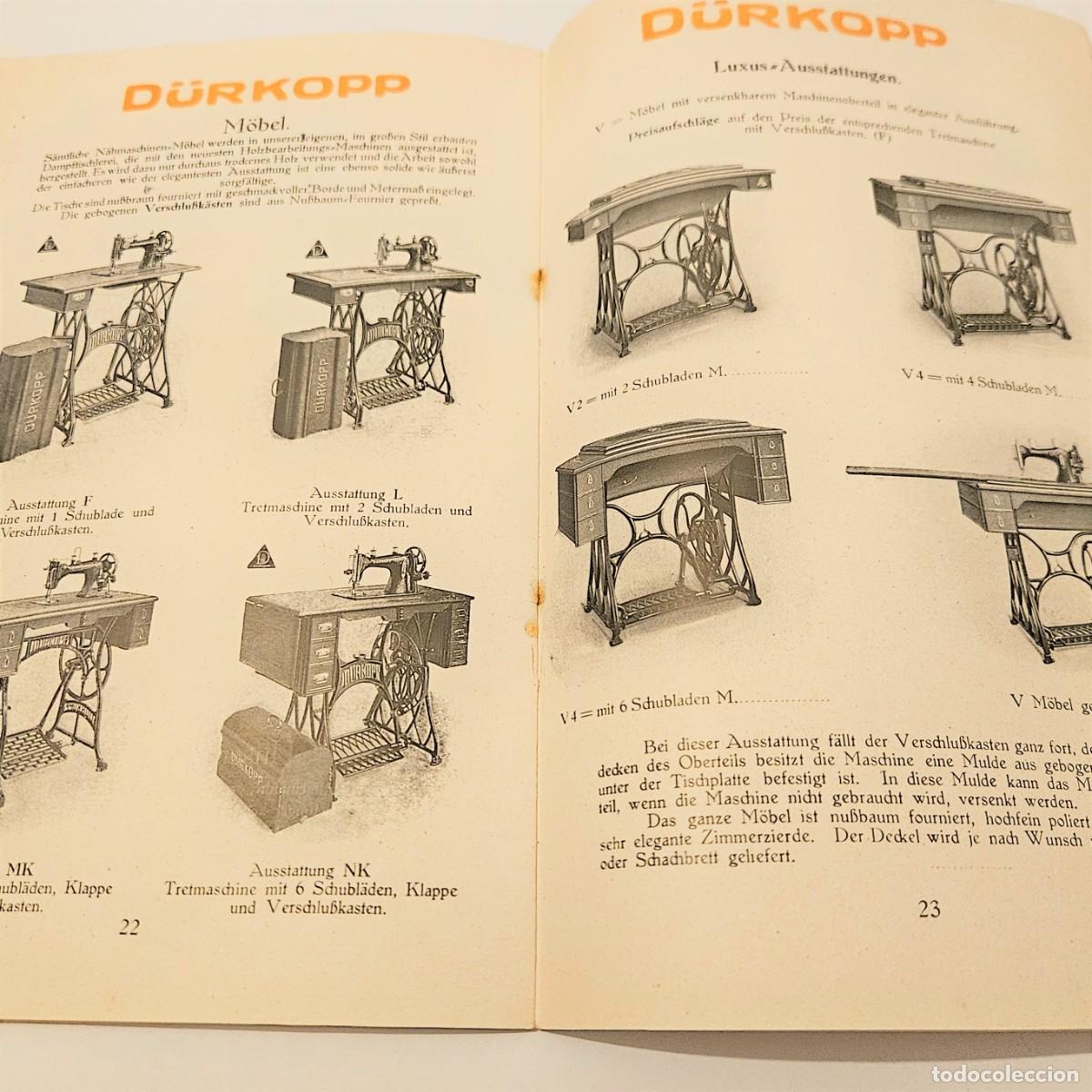 Antig&uuml;edades: Catalogo de m&aacute;quinas de coser de D&uuml;rkopp. 1920 - 1930 - Foto 3