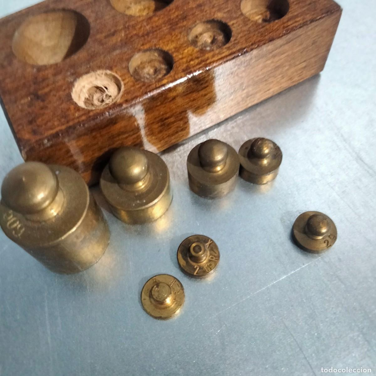 Antig&uuml;edades: Ref n&ordm;9 Caja con 7 pesas en bronce - Foto 6