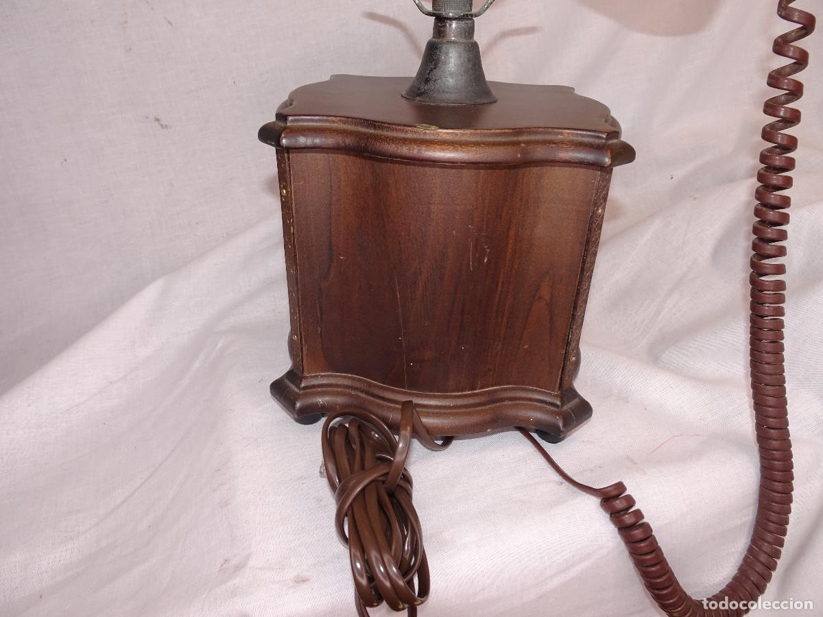Tel&eacute;fonos: Telefono de madera,sobremesa. - Foto 4