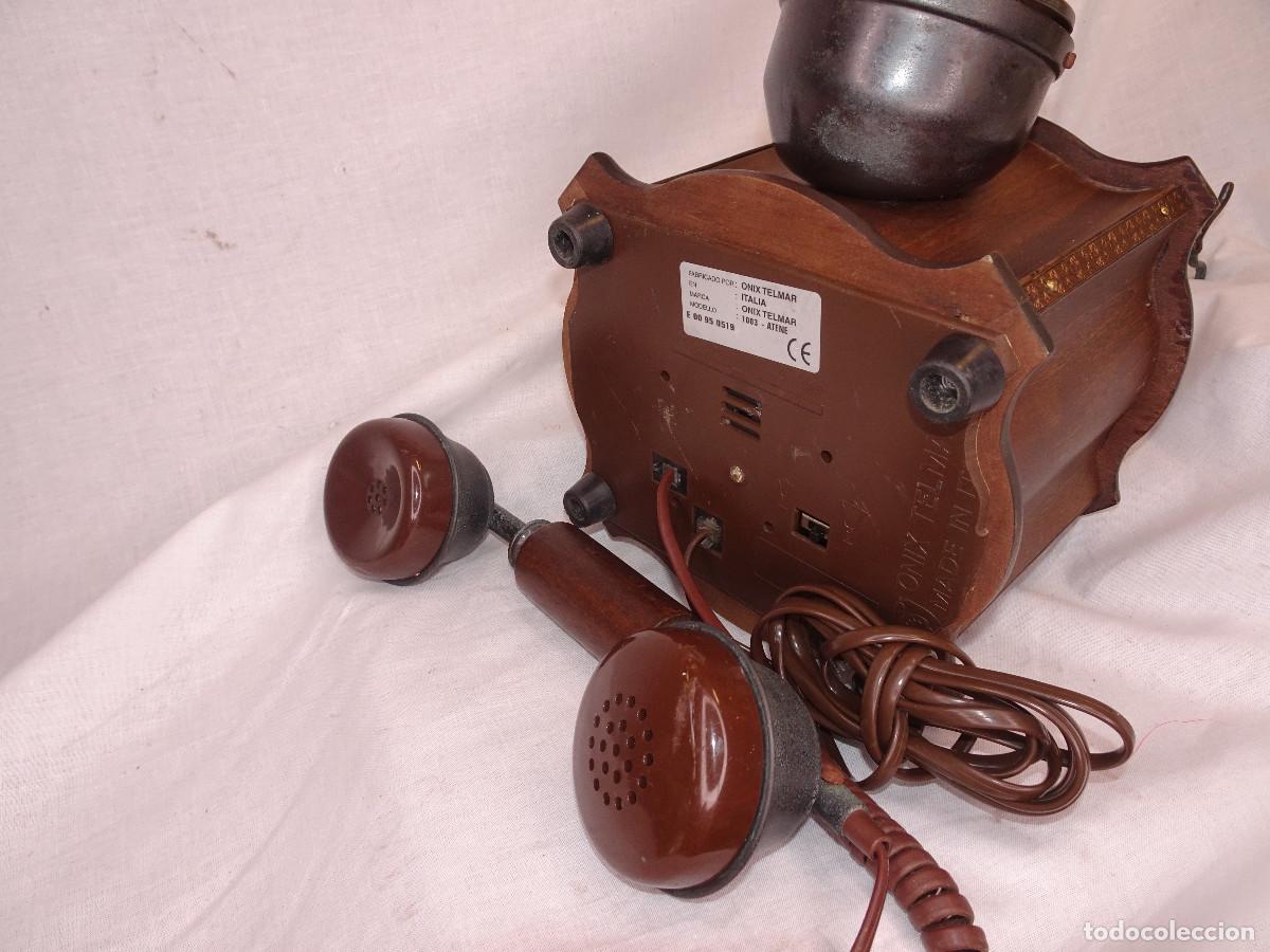 Tel&eacute;fonos: Telefono de madera,sobremesa. - Foto 6