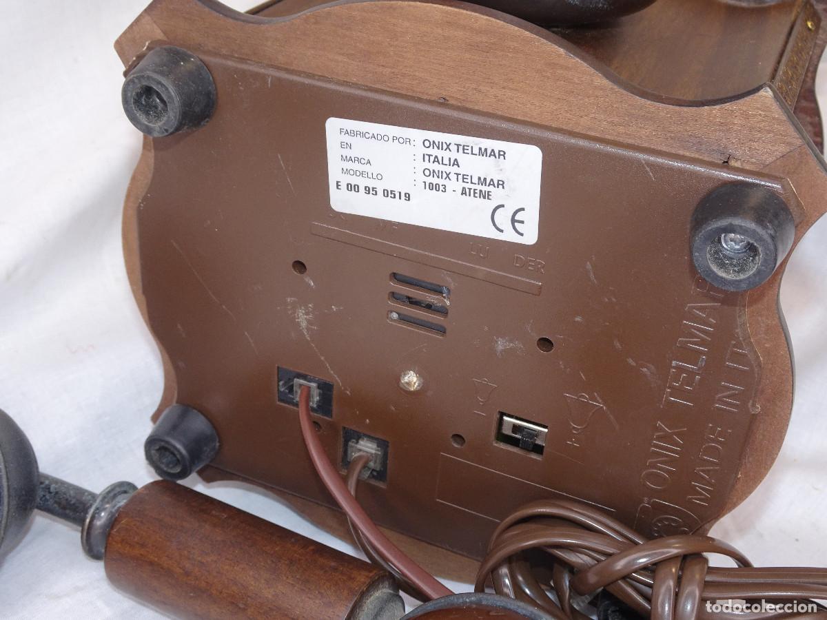 Tel&eacute;fonos: Telefono de madera,sobremesa. - Foto 7