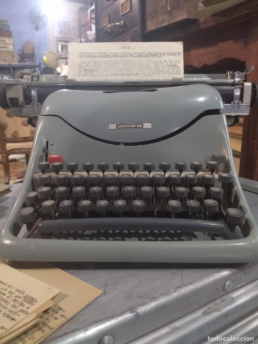 Antig&uuml;edades: M&aacute;quina de escribir lexic&oacute;n 80 Hispano Olivetti - Foto 11
