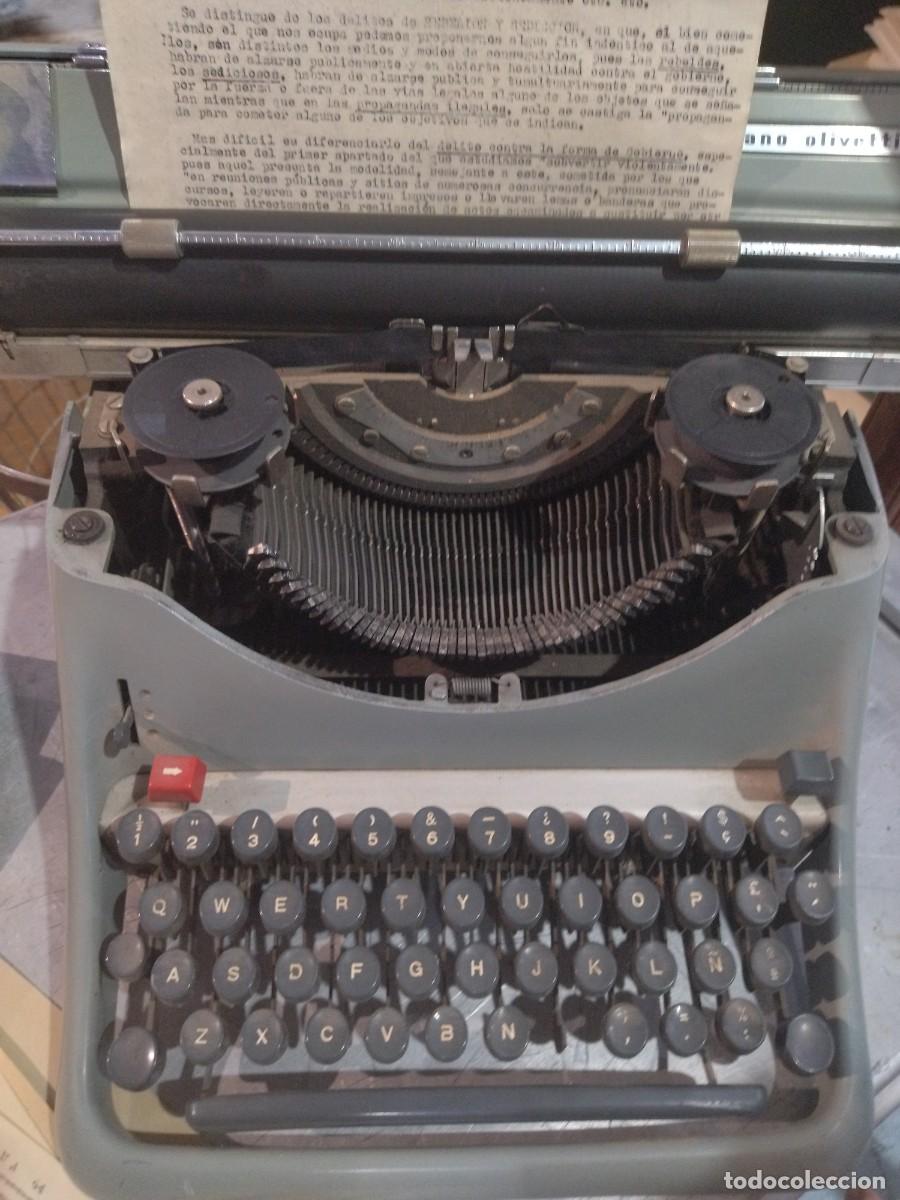 Antig&uuml;edades: M&aacute;quina de escribir lexic&oacute;n 80 Hispano Olivetti - Foto 13