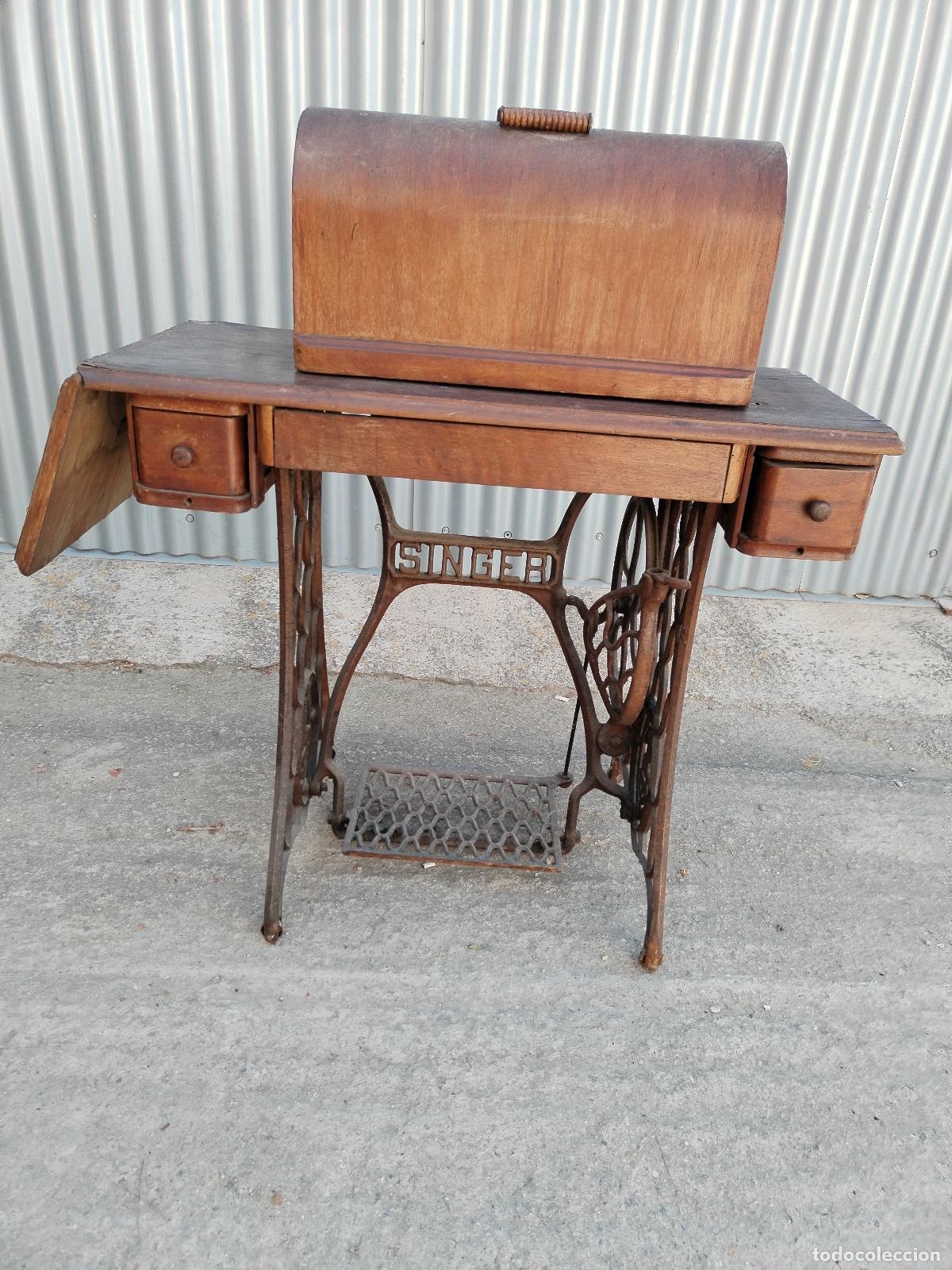 Antig&uuml;edades: antigua maquina de coser singer - Foto 10