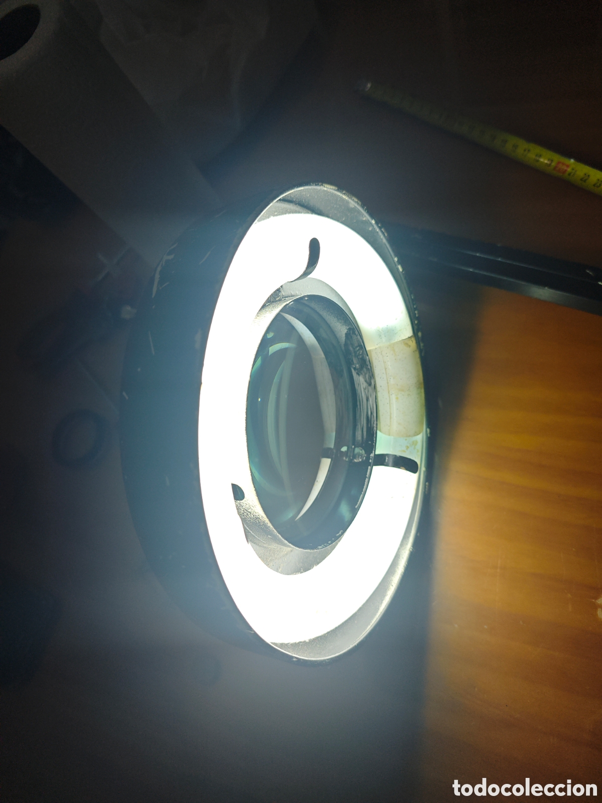 Antig&uuml;edades: Antiguo Flexo Fluorescente con Lupa. - Foto 6