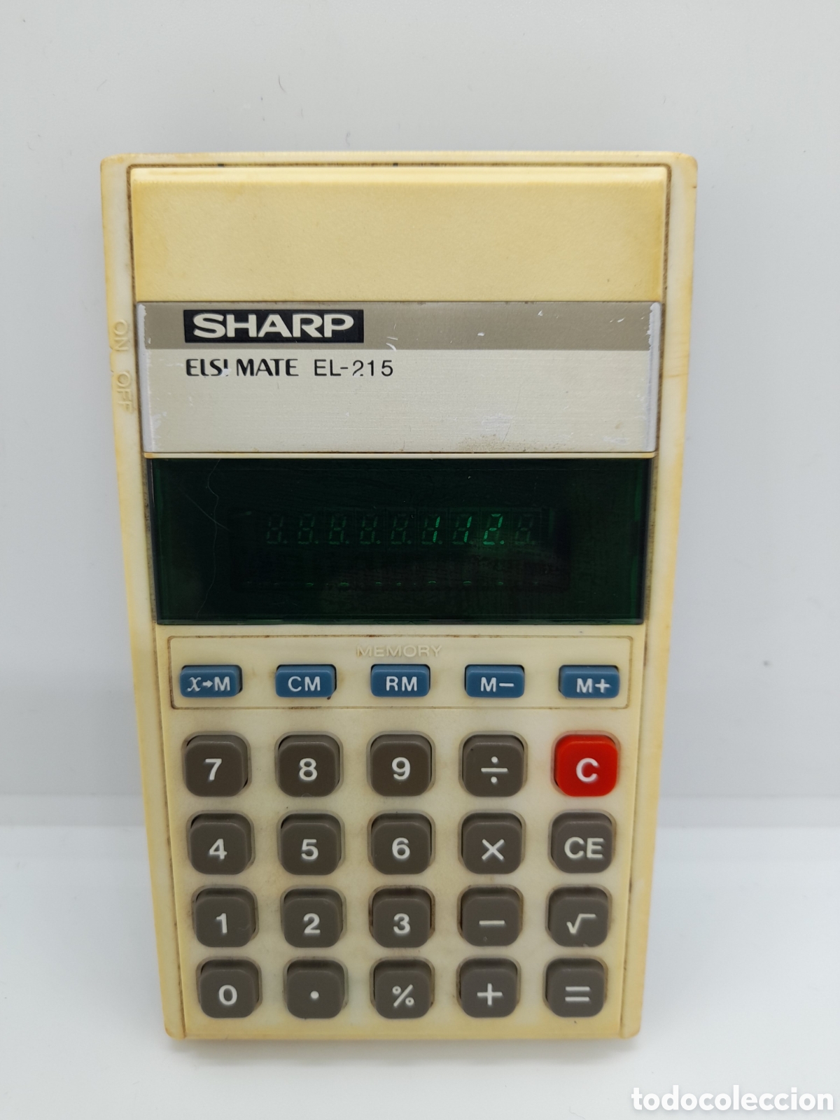 Antig&uuml;edades: ANTIGUA CALCULADORA SHARP EL-215. CON FUNDA Y FUNCIONANDO - Foto 2