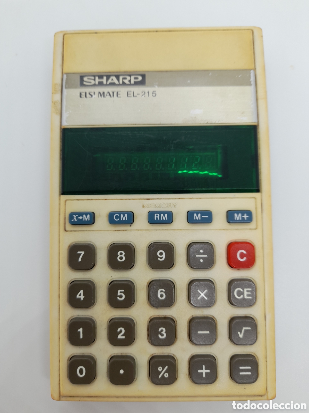 Antig&uuml;edades: ANTIGUA CALCULADORA SHARP EL-215. CON FUNDA Y FUNCIONANDO - Foto 4