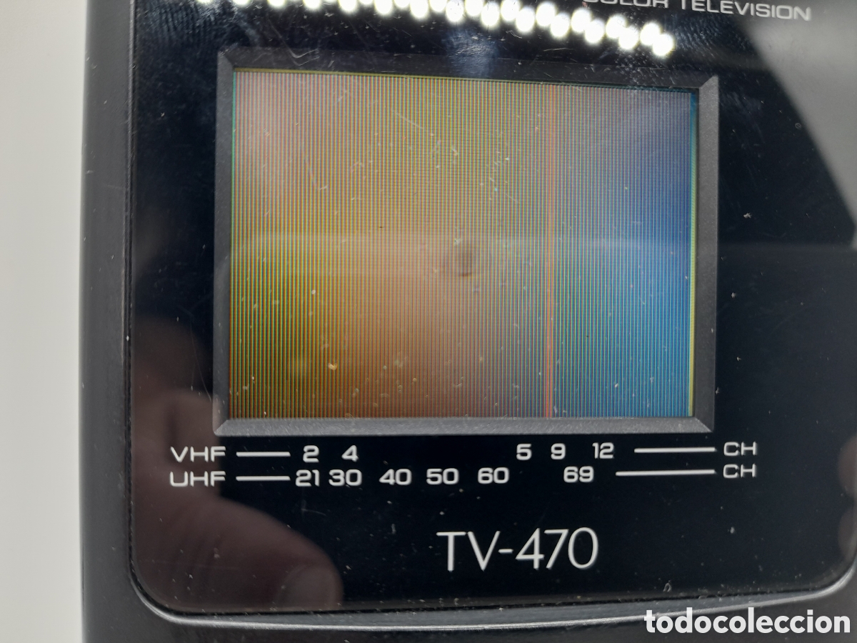Antig&uuml;edades: ANTIGUO TELEVISOR PORT&Aacute;TIL, CASIO TV-470. - Foto 6