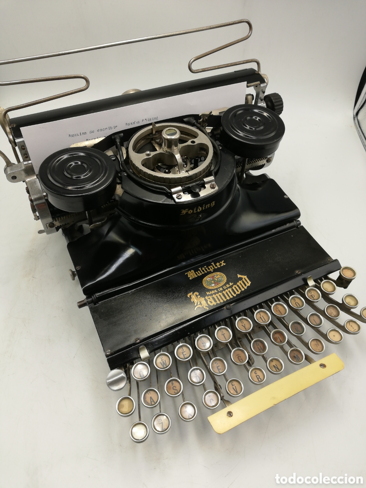 Antig&uuml;edades: M&aacute;quina de Escribir Hammond Folding. - Foto 2
