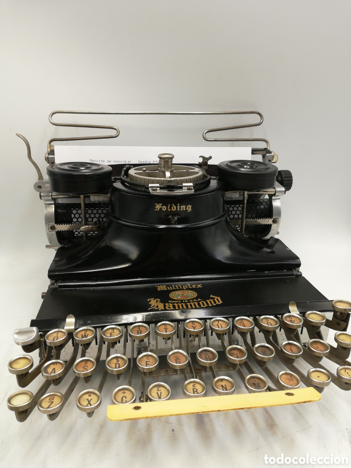 Antig&uuml;edades: M&aacute;quina de Escribir Hammond Folding. - Foto 1