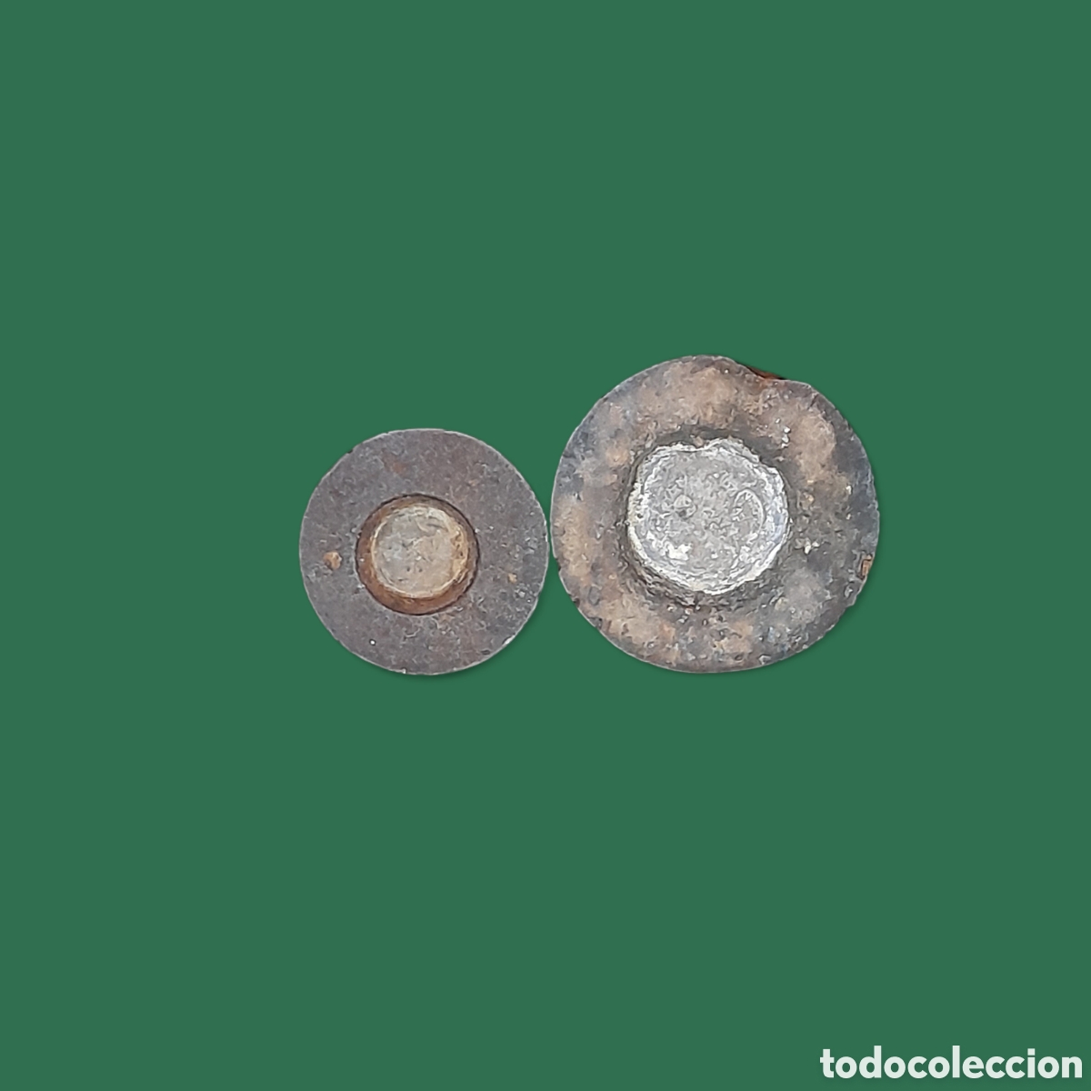 Antig&uuml;edades: Juego de pesas de hierro antiguas. - Foto 3
