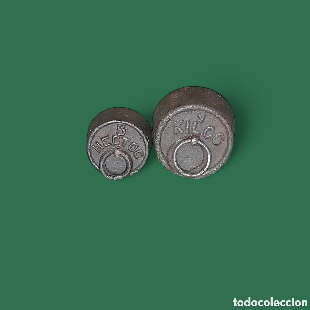 Antig&uuml;edades: Juego de pesas de hierro antiguas. - Foto 1