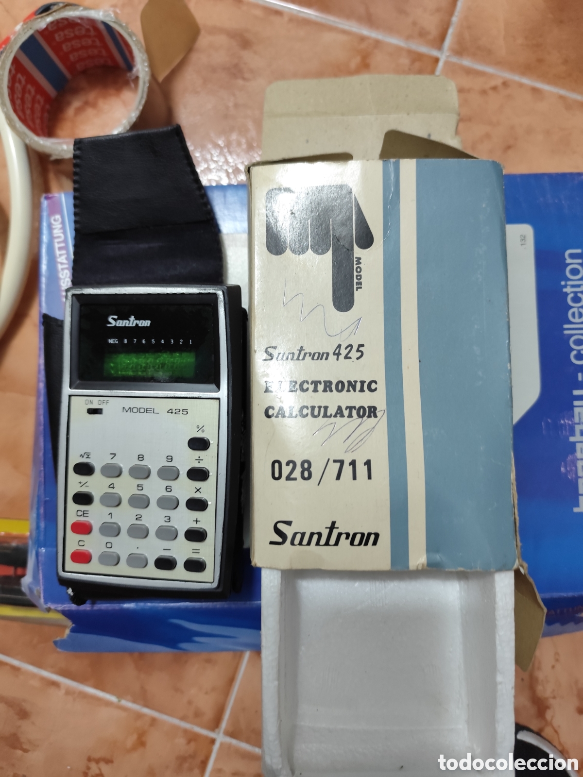 Antig&uuml;edades: Calculadora peque&ntilde;a Santron - Foto 1