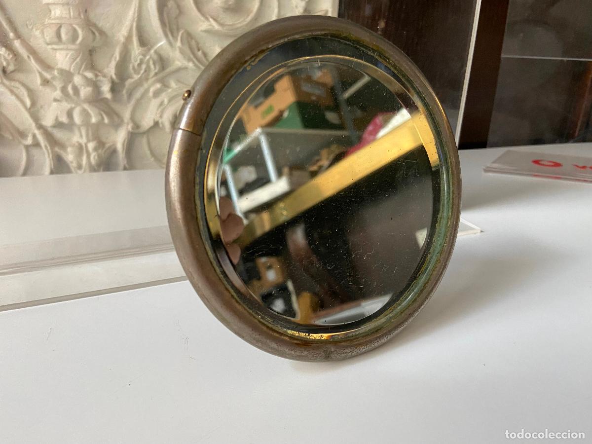 Antig&uuml;edades: 239.- Espejo de afeitado. Sobremesa o colgar. Biselado - Foto 4