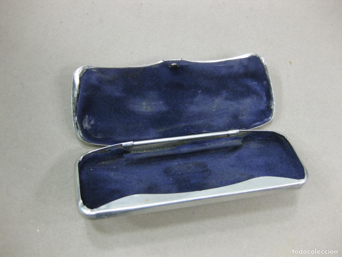 Antig&uuml;edades: ANTIGUA FUNDA DE GAFAS RTC DE ALUMINIO. 1920 APROXIMADAMENTE - Foto 2