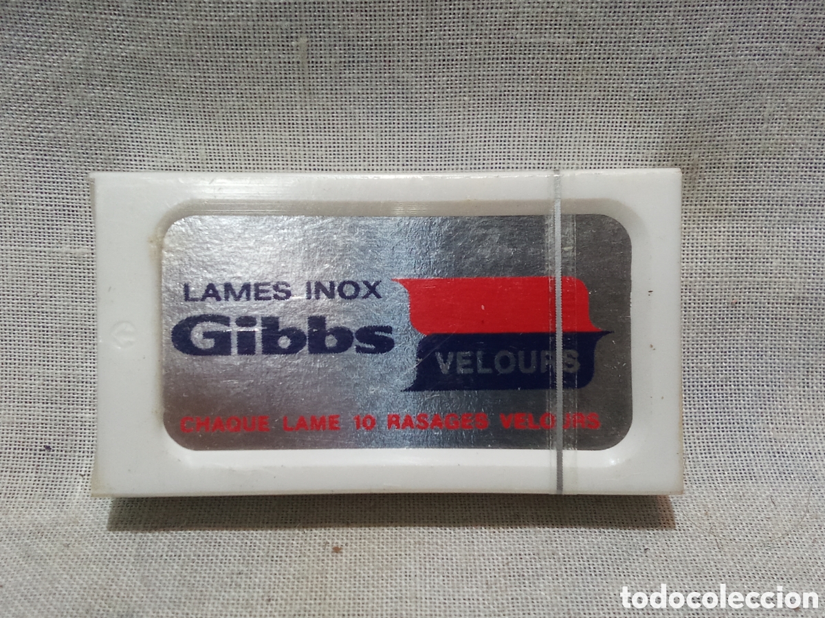 Antig&uuml;edades: CAJETILLA DE CUCHILLAS GIBBS SIN USAR - Foto 1