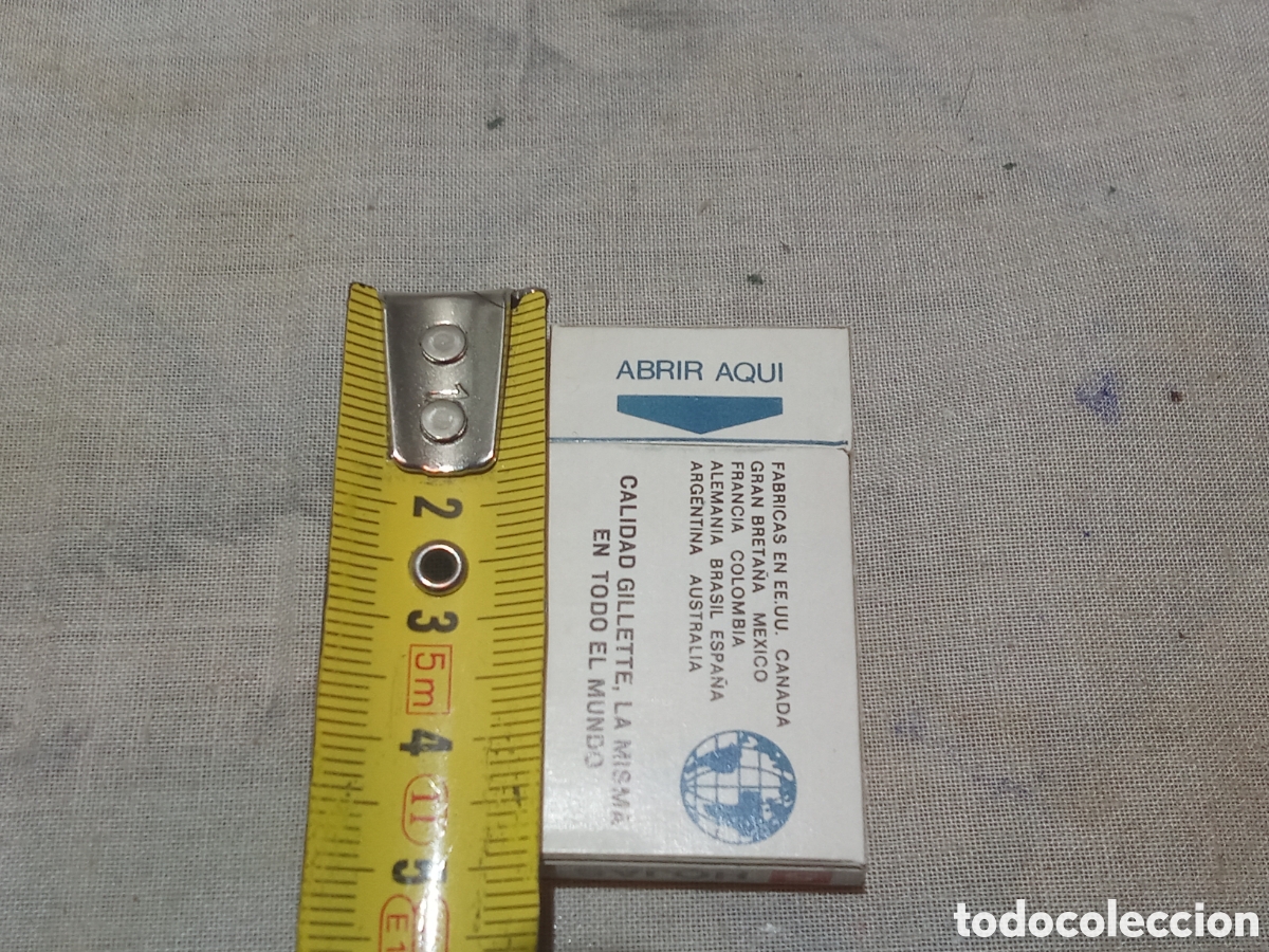 Antig&uuml;edades: CAJETILLA DE 5 CUCHILLAS GILLETTE SUPER SILVER SIN USAR - Foto 5