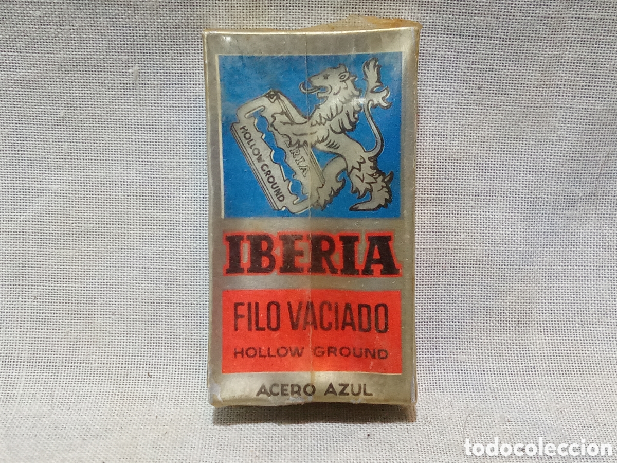 Antig&uuml;edades: CAJETILLA DE 10 CUCHILLAS IBERIA SIN USAR - Foto 1