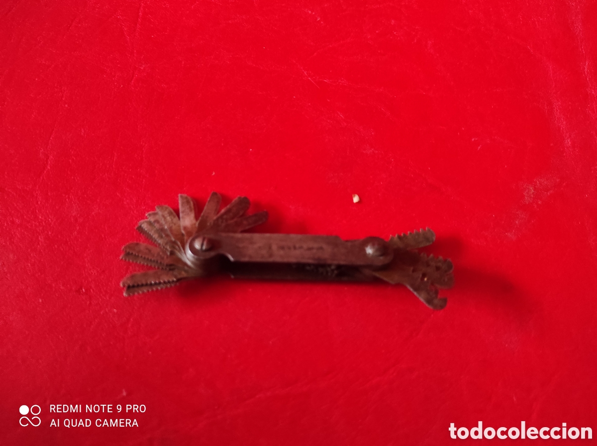 Antig&uuml;edades: Antigua galga para roscas marca whitworth 55 - Foto 2