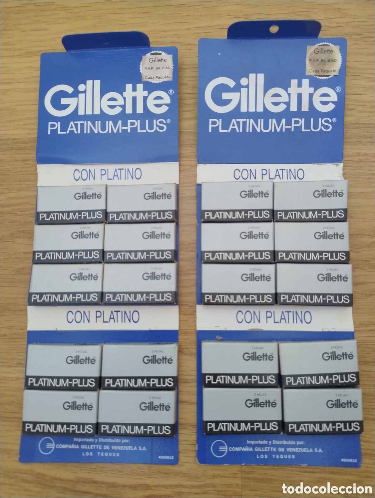 Antig&uuml;edades: Cuchillas Gillette Platinum Plus. Venezuela S.A. - Foto 1