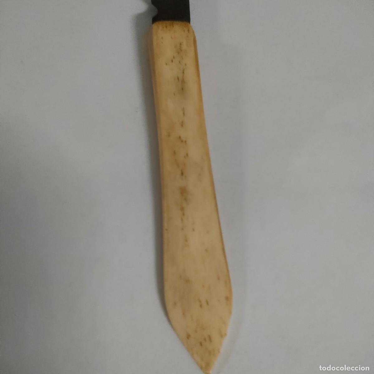 Antig&uuml;edades: ANTIGUO BISTURI CON MANGO DE HUESO 15CM. - Foto 5