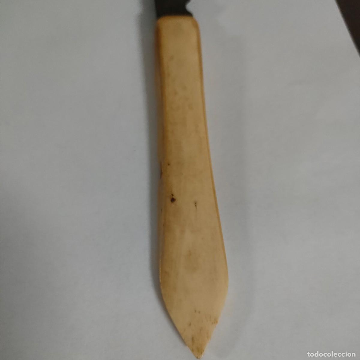 Antig&uuml;edades: ANTIGUO BISTURI CON MANGO DE HUESO 15CM. - Foto 6
