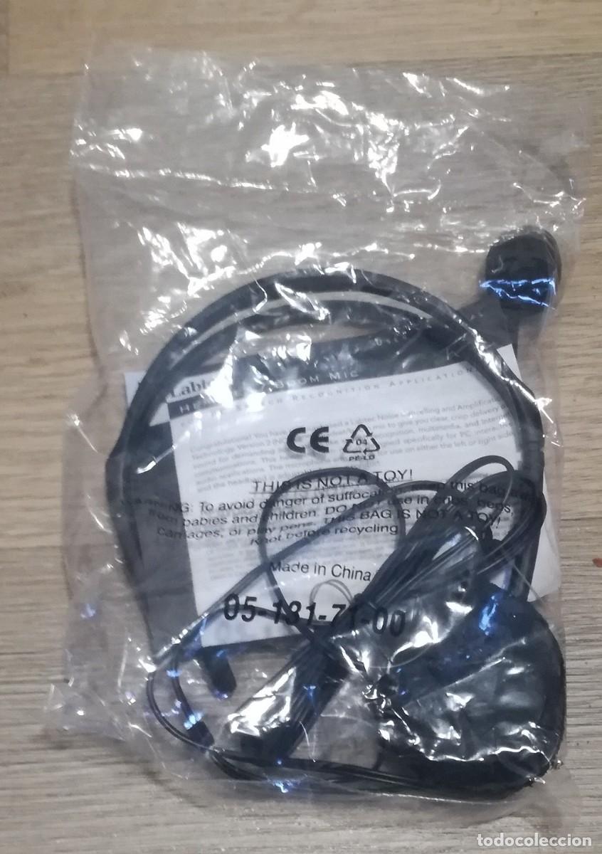 Antig&uuml;edades: Auricular con microfono, marca Labtec - En su bolsa de plastico original sin abrir (sin probar) - Foto 1