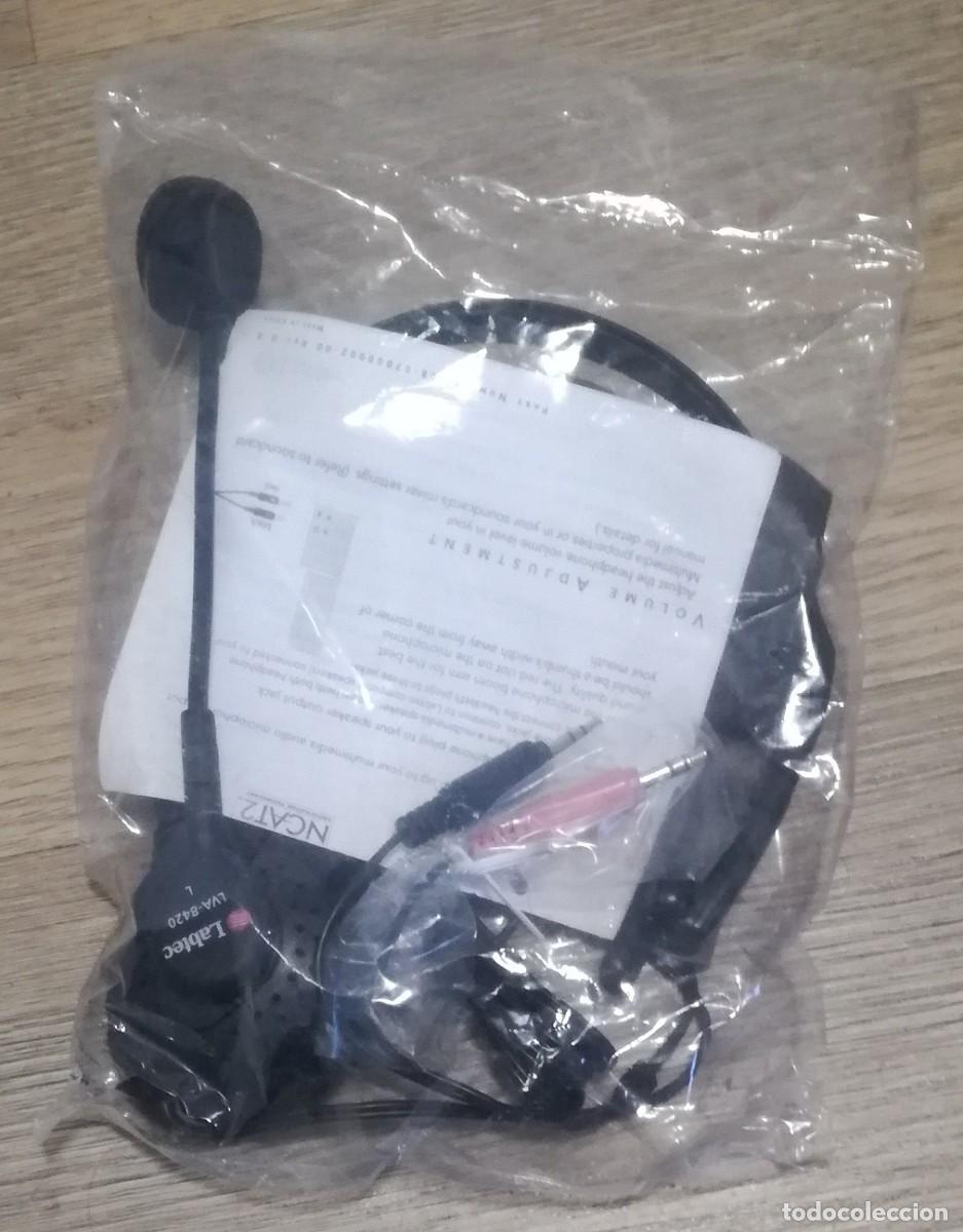 Antig&uuml;edades: Auricular con microfono, marca Labtec - En su bolsa de plastico original sin abrir (sin probar) - Foto 2