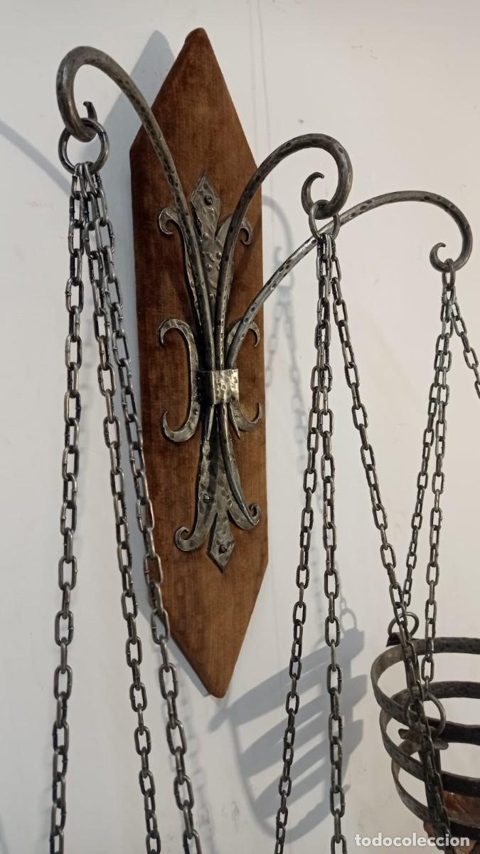 Antig&uuml;edades: Antiguo macetero en hierro forjado - Foto 5