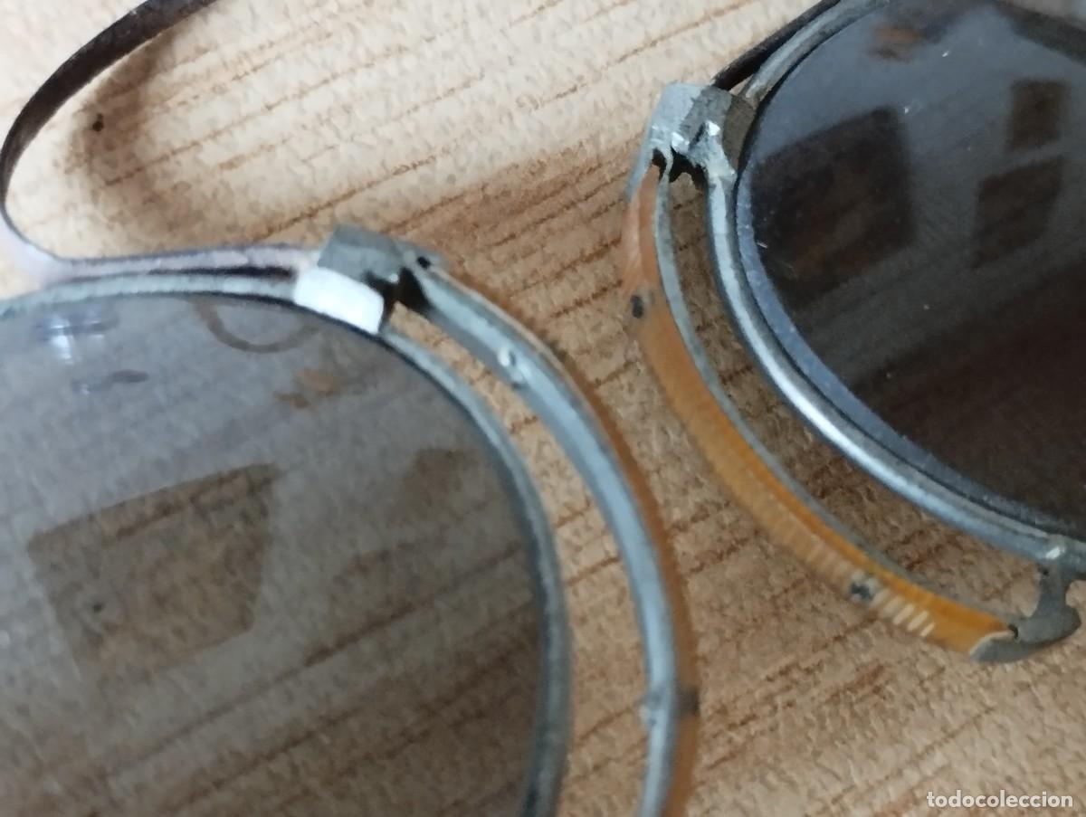 Antig&uuml;edades: GAFAS ANTEOJOS DE SOL TIPO QUEVEDO - Foto 2