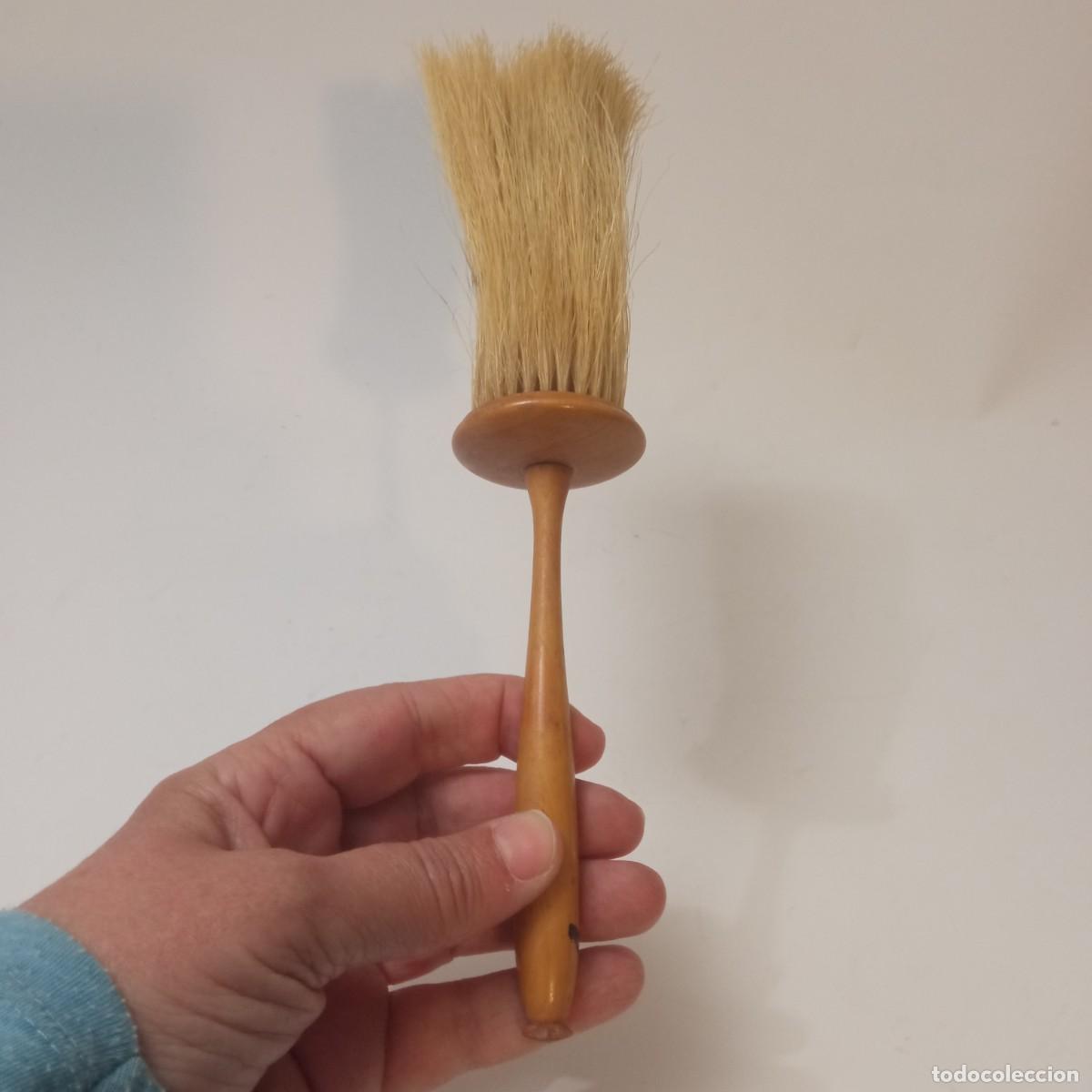 Antig&uuml;edades: ANTIGUO CEPILLO BARBERO - Foto 6