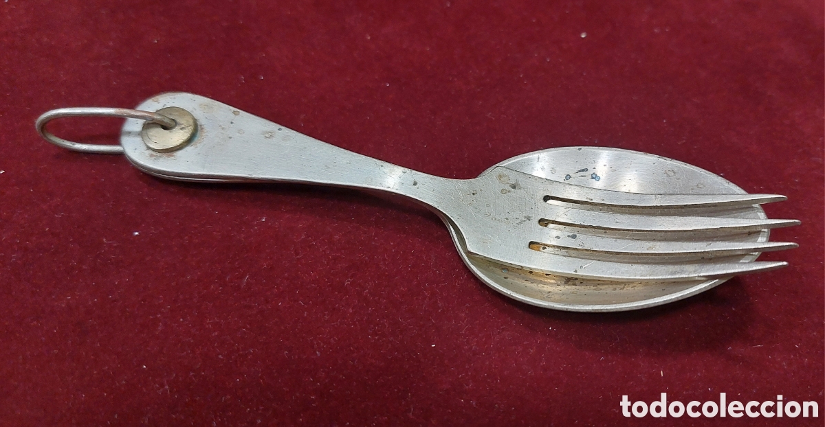 Antig&uuml;edades: CUBIERTOS DE CAMPO DE METAL PLATEADO - Foto 3
