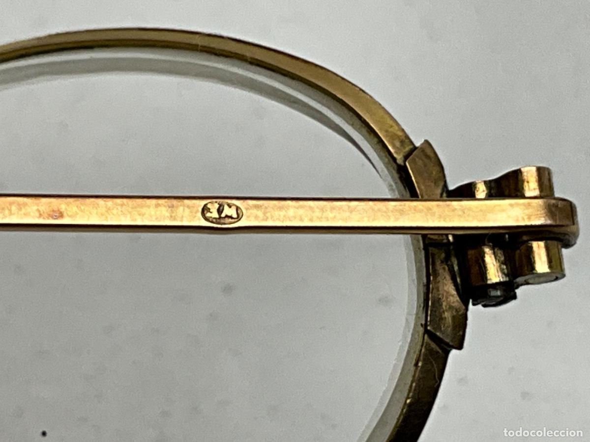 Antig&uuml;edades: LOTE DE DOS ANTIGUAS GAFAS TIPO QUEVEDO - UNA TIENE ESTUCHE
