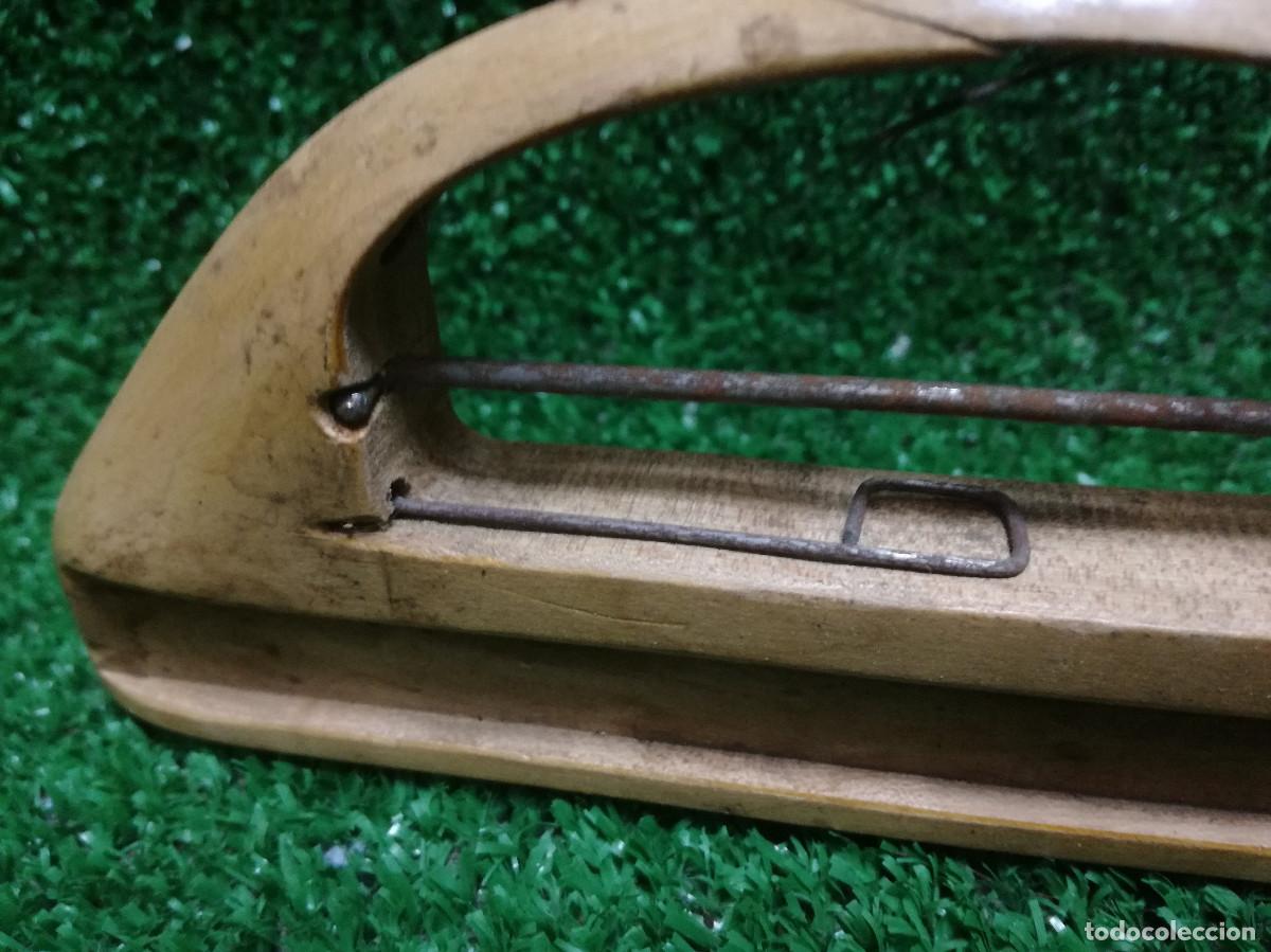 Antig&uuml;edades: ANTIGUA LANZADERA DE MADERA PARA TELAR TEXTIL - HERRAMIENTA (REF10) - Foto 7