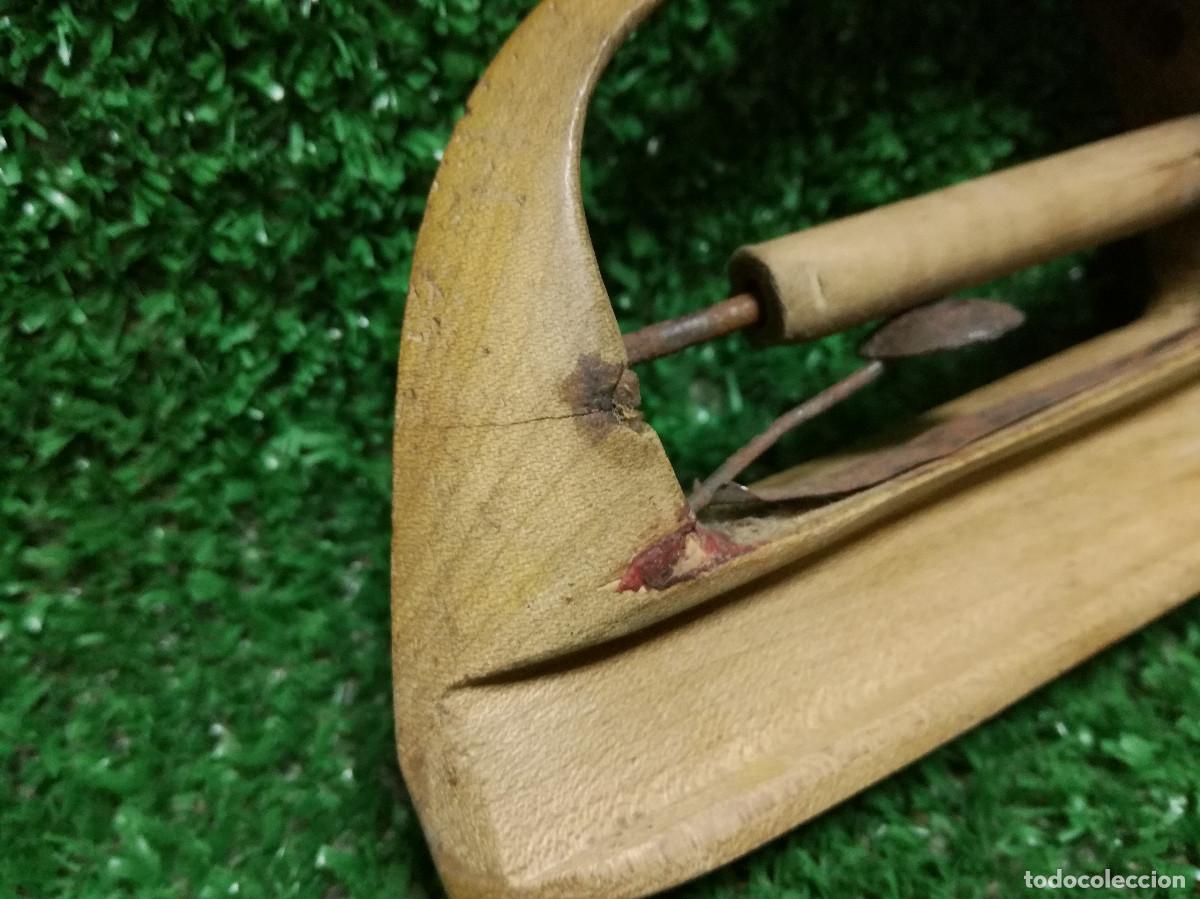 Antig&uuml;edades: ANTIGUA LANZADERA DE MADERA PARA TELAR TEXTIL - HERRAMIENTA (REF33) - Foto 3