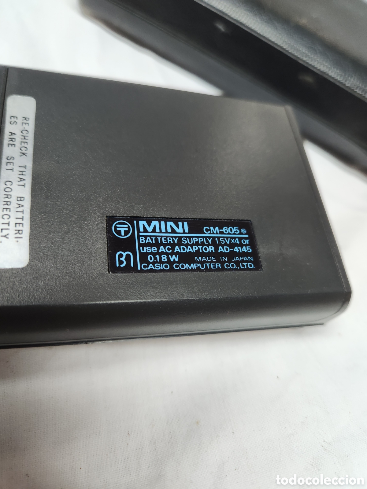 Antig&uuml;edades: CASIO MINI CM 605. CALCULADORA FUNCIONANDO, CON FUNDA E INSTRUCCIONES - Foto 4