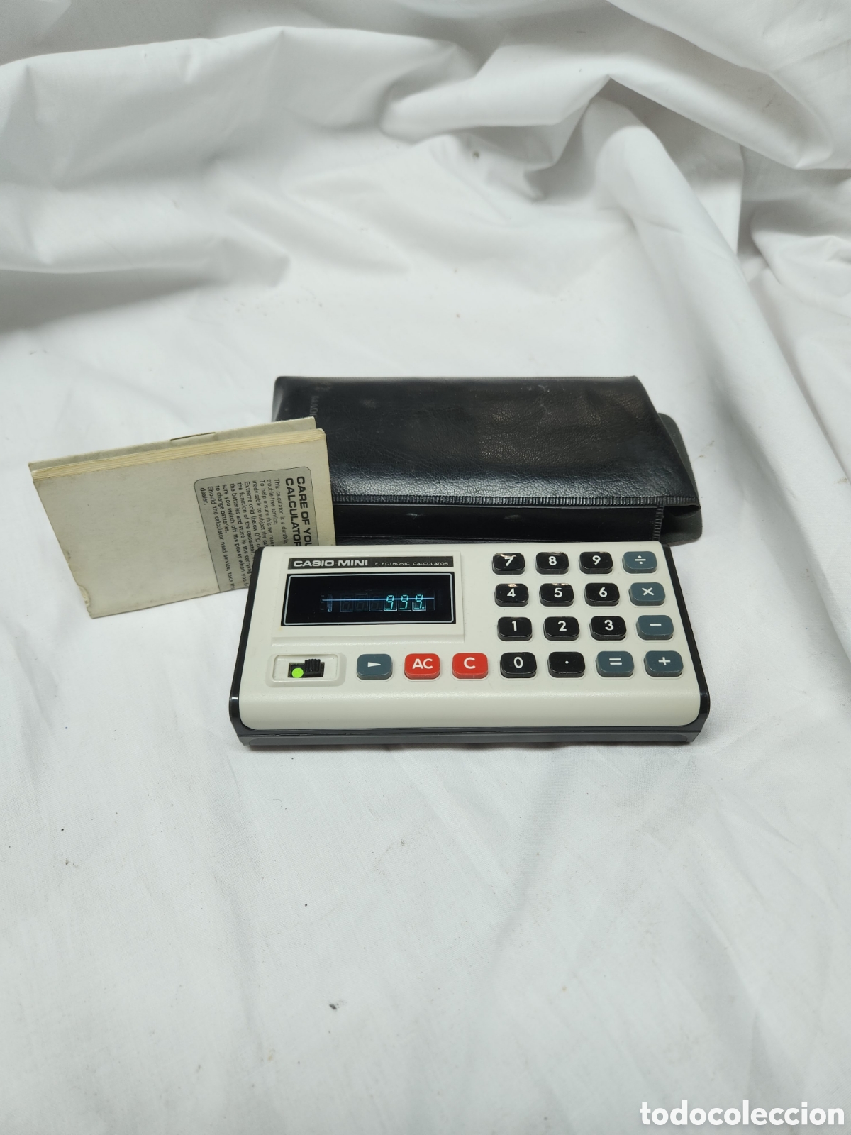 Antig&uuml;edades: CASIO MINI CM 605. CALCULADORA FUNCIONANDO, CON FUNDA E INSTRUCCIONES - Foto 1