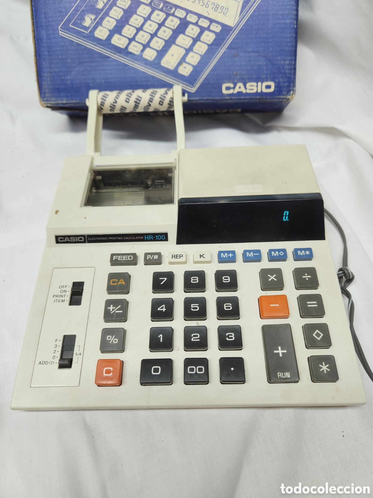 Antig&uuml;edades: CALCULADORA CASIO HR 100. FUNCIONA - Foto 2
