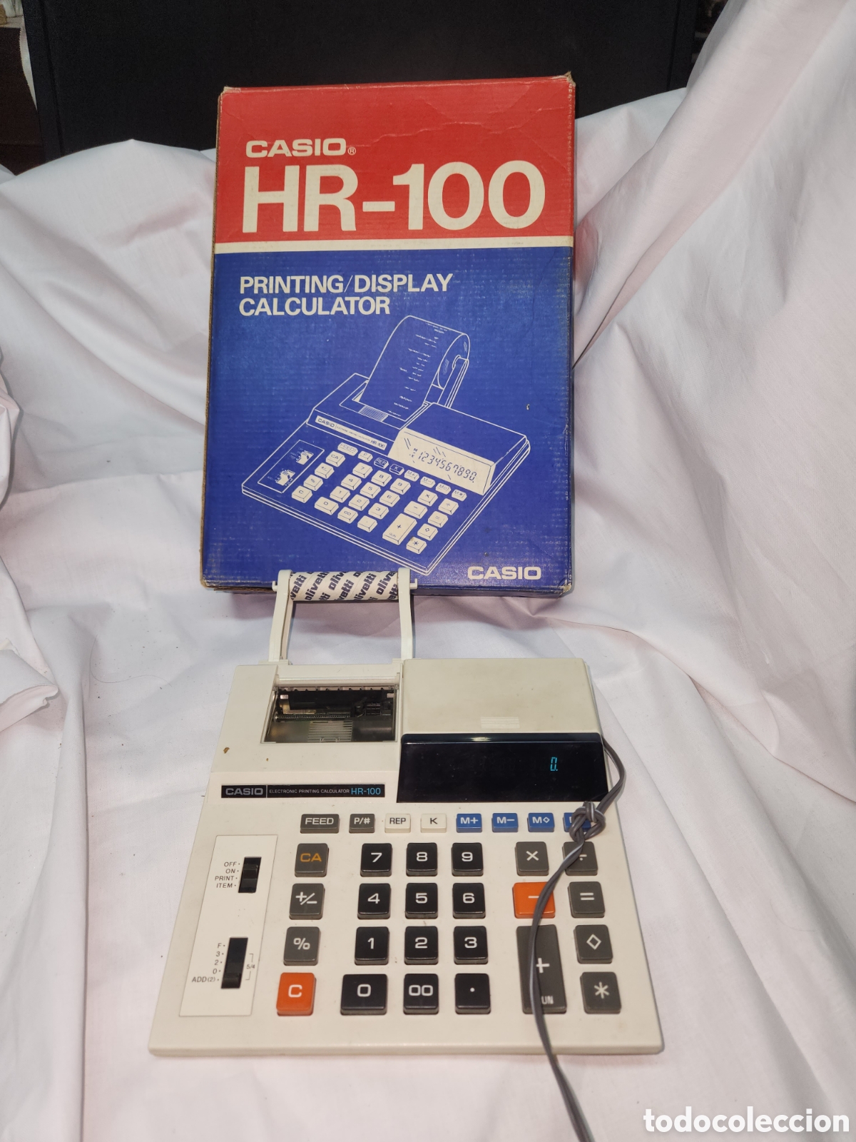 Antig&uuml;edades: CALCULADORA CASIO HR 100. FUNCIONA - Foto 1