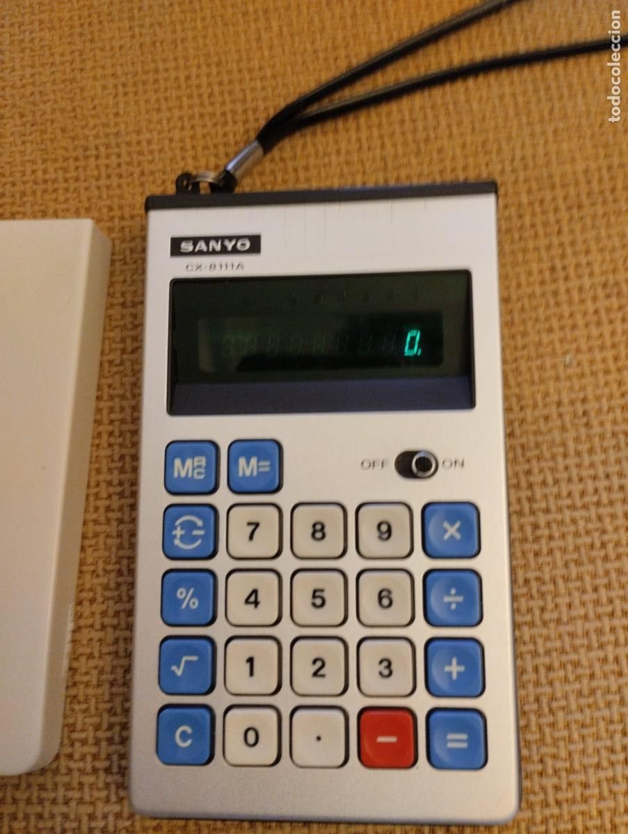 Antig&uuml;edades: Calculadora SANYO CX-8111 A - Foto 2