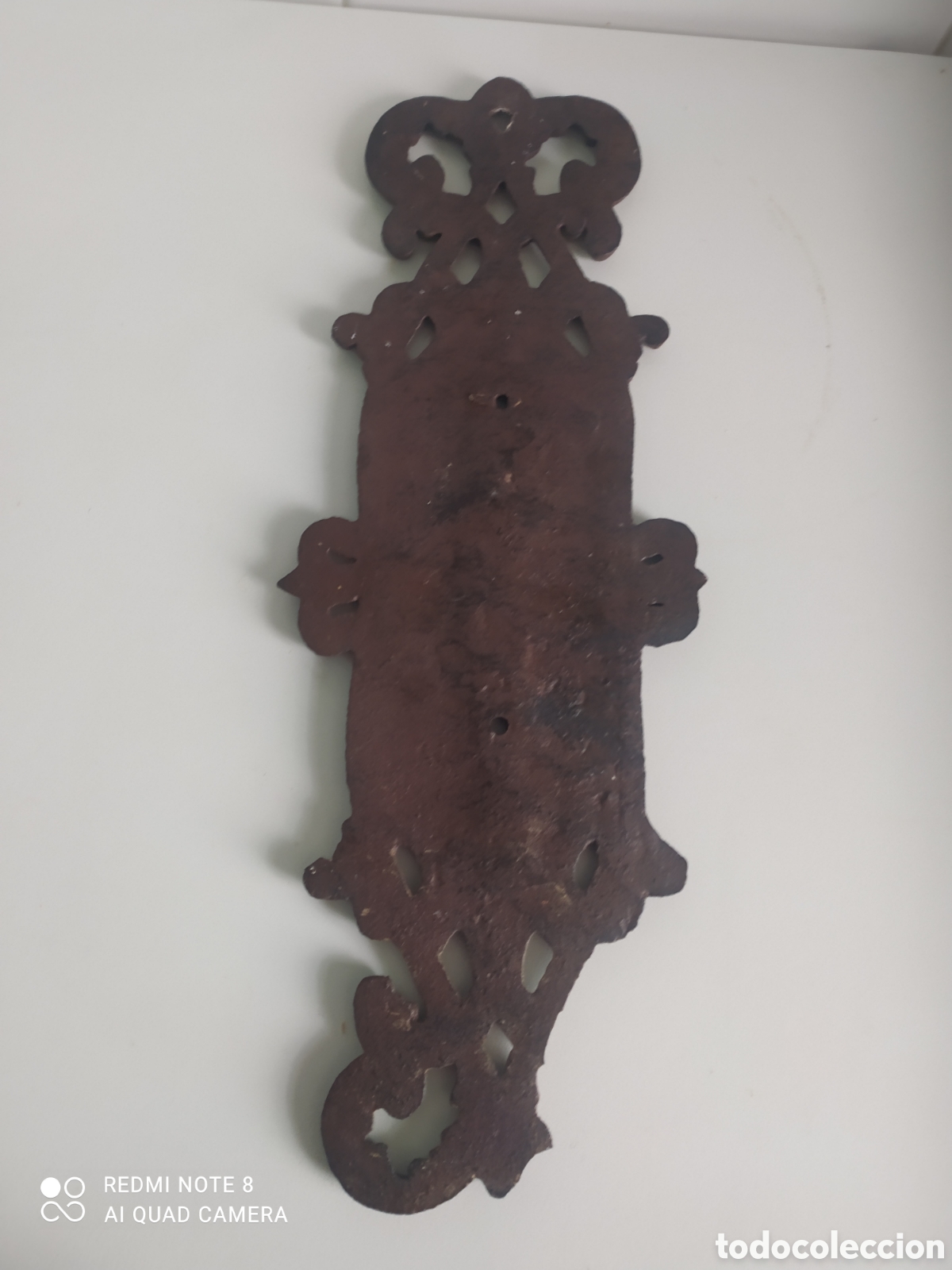 Antig&uuml;edades: Term&oacute;metro Antiguo de Hierro Fundido - Foto 2