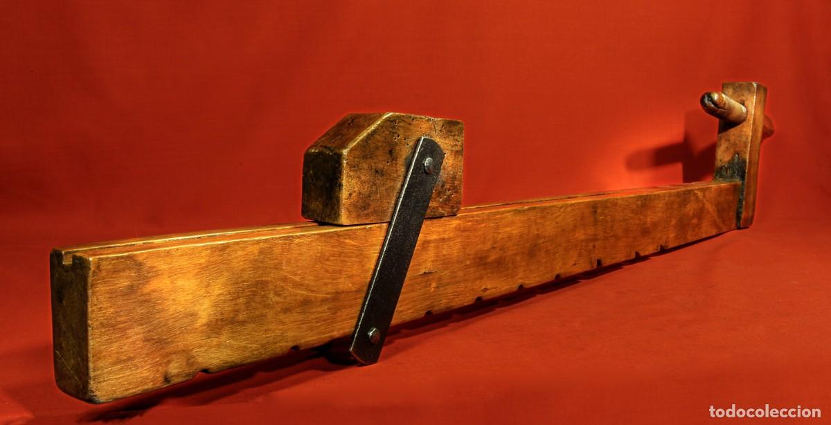 Antig&uuml;edades: Antiguo sargento de Madera de Roble de 1 Metro - Foto 2