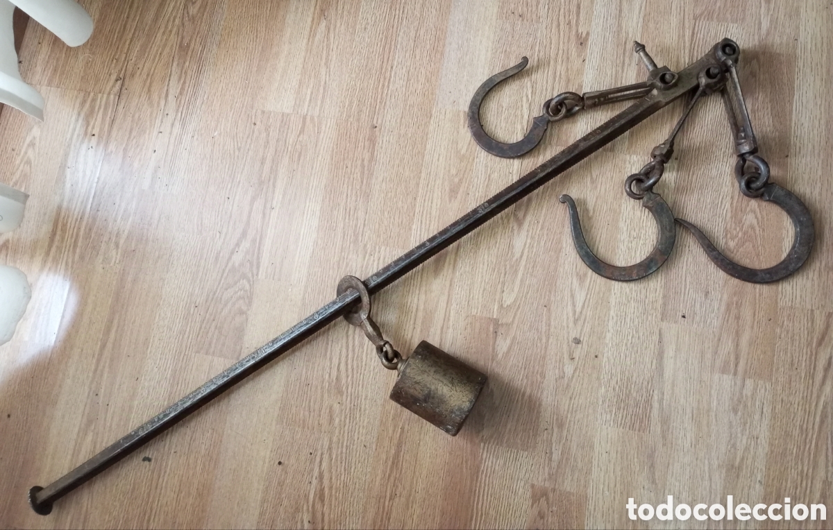 Antig&uuml;edades: Balanza Romana 100 cm 200 kg - Foto 1