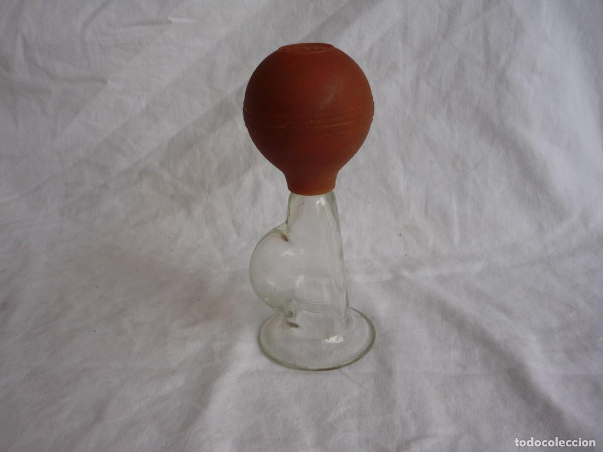Antig&uuml;edades: Extractor de leche, goma y vidrio, funcionando, Chicco - Foto 2