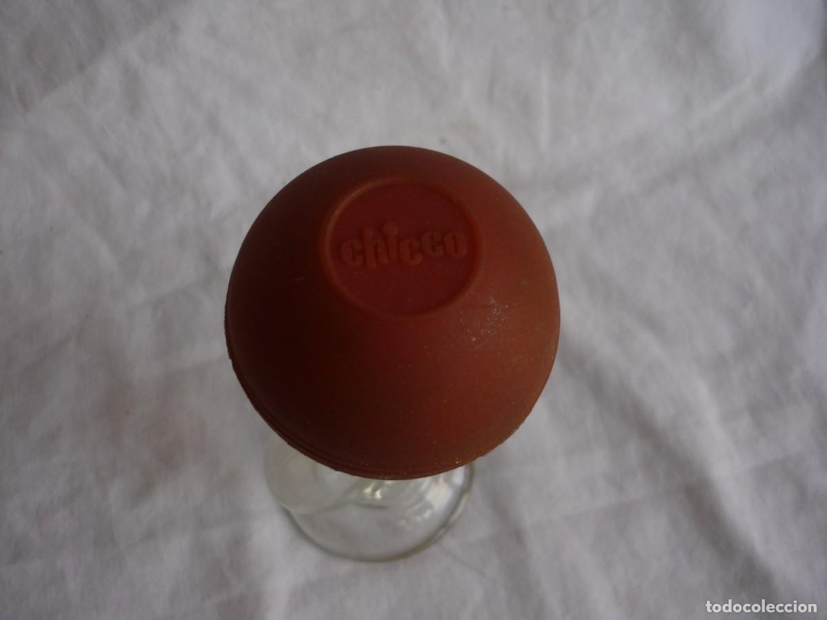 Antig&uuml;edades: Extractor de leche, goma y vidrio, funcionando, Chicco - Foto 3