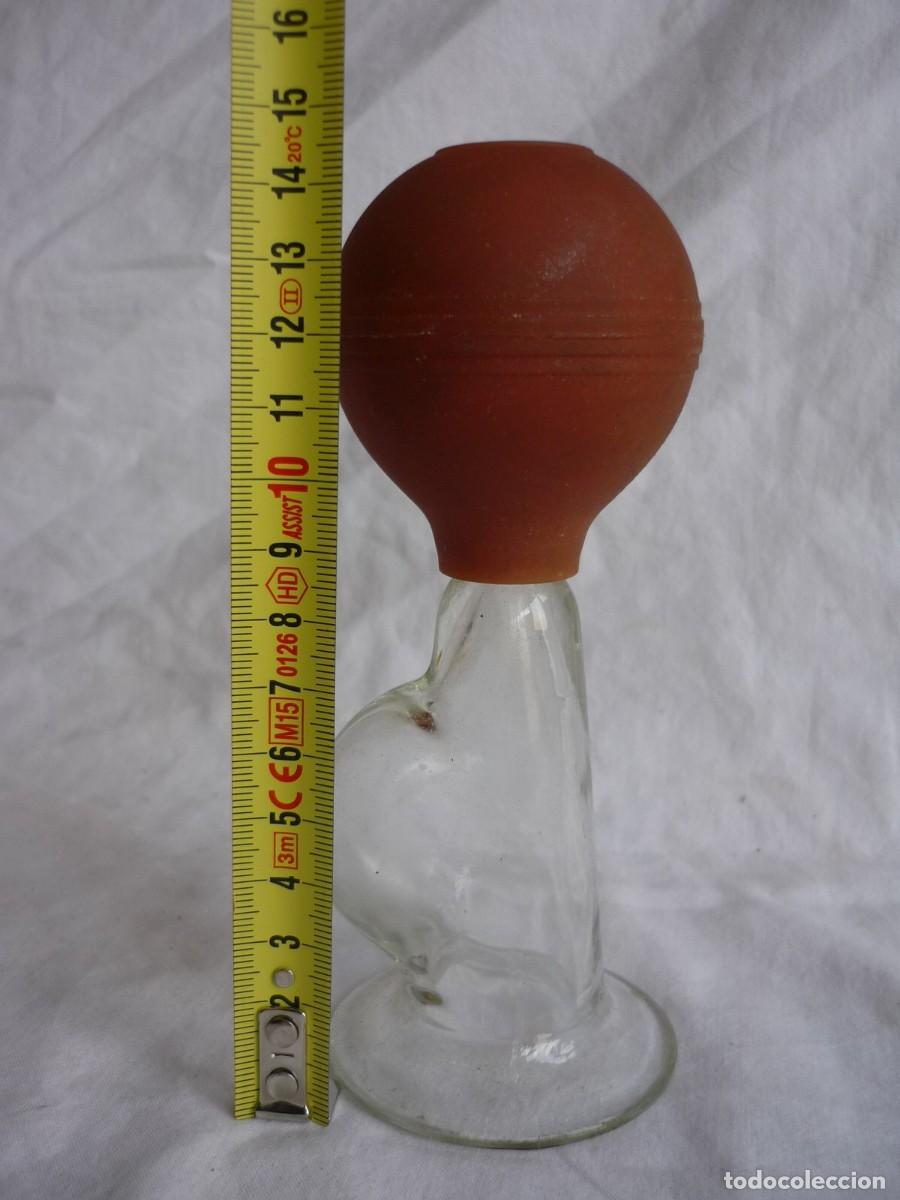 Antig&uuml;edades: Extractor de leche, goma y vidrio, funcionando, Chicco - Foto 4