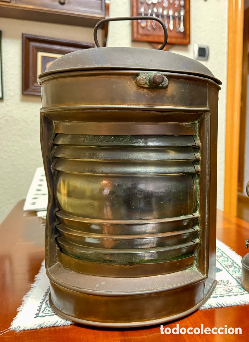 Antig&uuml;edades: Farol de Posici&oacute;n de Barco Original Miletich - Foto 1