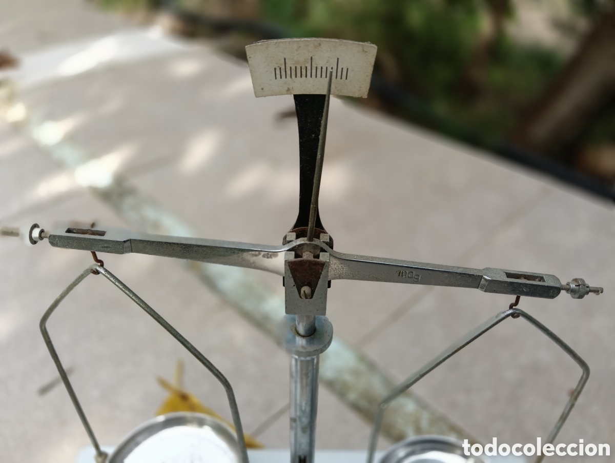 Antig&uuml;edades: Balanza de precisi&oacute;n cobos, con todas las pesas y micro - Foto 5