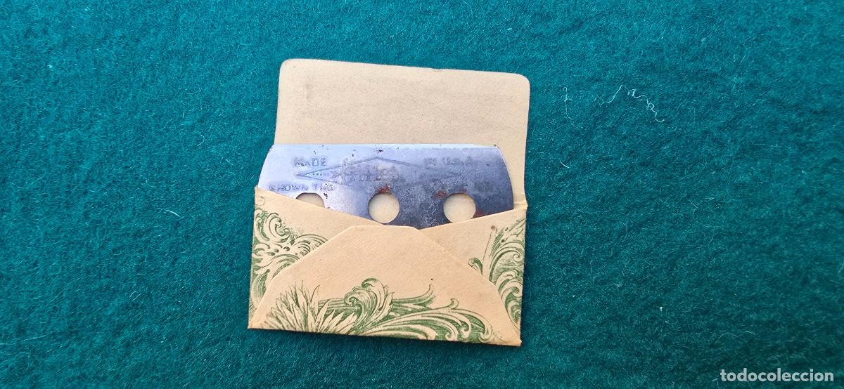 Antig&uuml;edades: HOJA DE AFEITAR GILLETTE BLADE KING - Foto 3