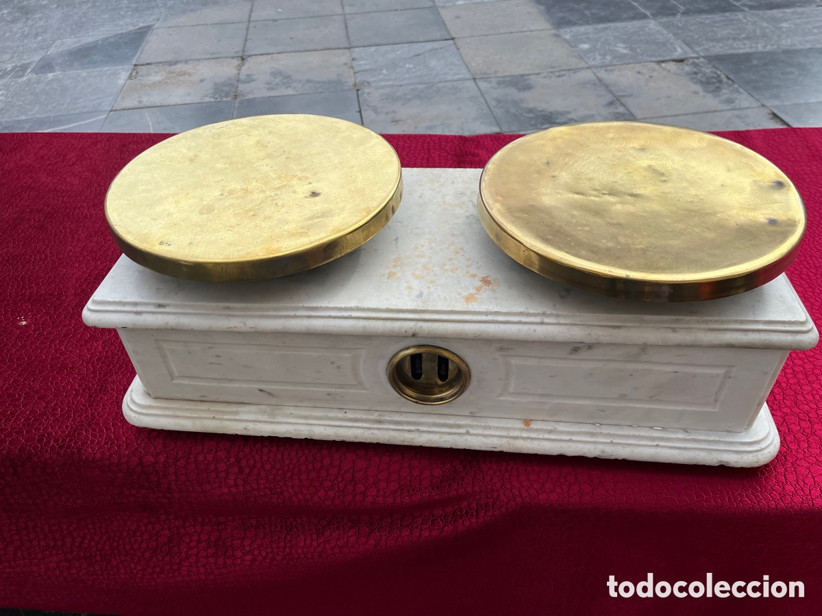 Antig&uuml;edades: B&aacute;scula de m&aacute;rmol muy grande - Foto 4